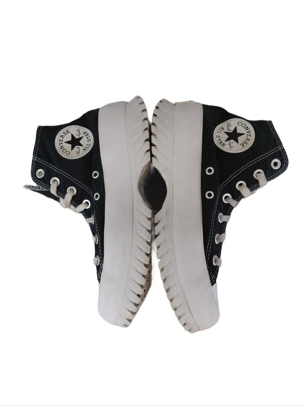 Converse High-Top Platform Sneakers Women's Size 7 Navy Blue All Stars